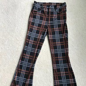 American Eagle Plaid Trousers in Size 8 Long